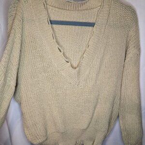 Distressed Knit Sweater